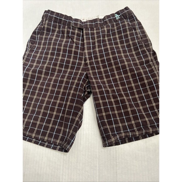 Original Penguin Other - Original Penguin Men's Shorts Brown Plaid Size 30